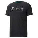 Koszulka męska Puma Mercedes-AMG Petronas F1 Logo sporotwy T-shirt czarna (536447-01)