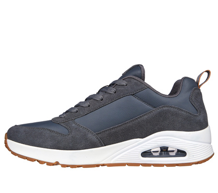 Wyprzedaż - Buty sportowe męskie Skechers Uno Stacre sneakersy granatowe (52468-CHAR)
