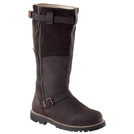 Wyprzedaż - Buty zimowe męskie Meindl Kiruna GTX z ocieplaną wełną jagnięcą Gore-Tex nieprzemakalne skórzane brązowe (7730/39)