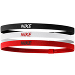 Opaski na włosy Nike Elastic 2.0 3 szt. czerwona. biała. czarna (N1004529083OS)