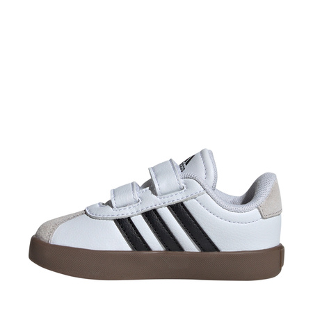 Buty dla dzieci adidas VL Court 3.0 Skateboarding biało-szare (ID9157)