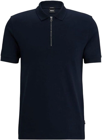 Koszulka Polo męskie BOSS Polston 11 BLU slim fit granatowa (50513375-404)