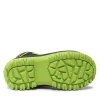 Buty zimowe dziecięce SMARTSTEP LEE COOPER ocieplane futerkiem śniegowce czarno-zielone (LCJ-21-44-0519K )