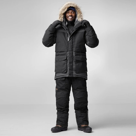 Kurtka puchowa ocieplana męska Fjällräven Polar Expedition Parka M Iron Grey-Black (F87173-048-550)