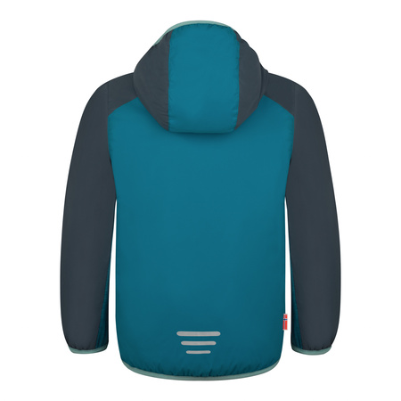 Kurtka ultralekka przejściowa dziecięca dla chłopca/dziewczynki Trollkids Kids Halsafjord Jacket atlantic blue/dark navy/dusky turquoise (616-197)