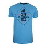 Koszulka Męskie Monotox SURF RISK BLUE Niebieski (SURFRISK20BLUE)