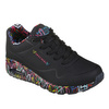 Sneakersy damskie Skechers Loving Love X Jgoldcrown Uno serduszka czarne (155506-BBK)