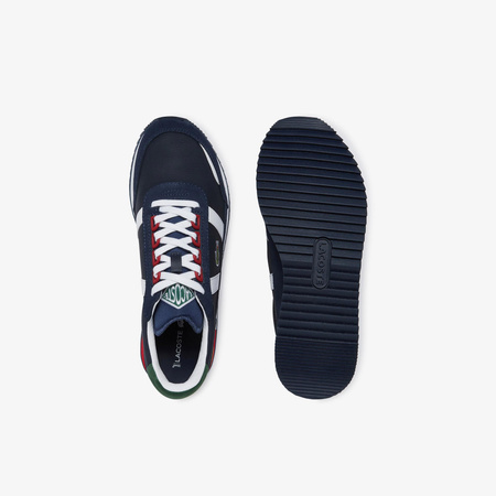 Sneakersy męskie granatowe Lacoste Partner Retro Leather buty sportowe czarne (7-43SMA0063092)