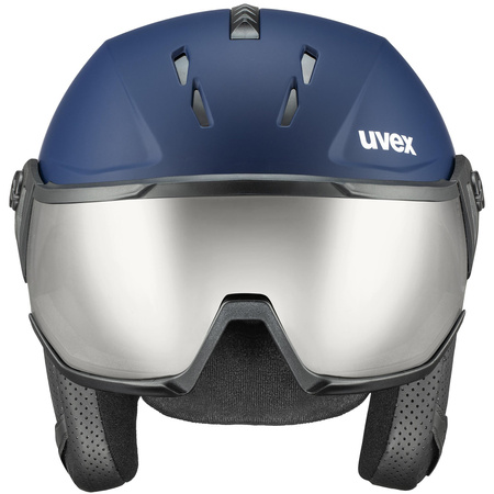 Wyprzedaż - Kask narciarski damski/męski Uvex Instinct Visor snowboardowy sportowy (56/6/260/10)