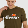 Koszulka męska Ellesse SL Prado T-Shirt Khaki sportowa bawełniana zielona (SHC07405-506)