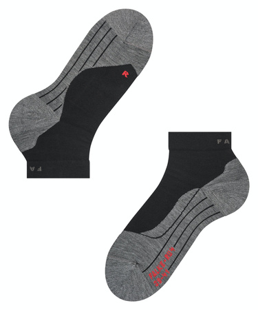 Wyprzedaż - Skarpety damskie krótkie FALKE RU4 Endurance Short Women black-mix (16706-3010)