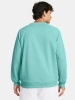 Bluza sportowa męska UNDER ARMOUR FLEECE CREW turkusowa (1379755-482 )