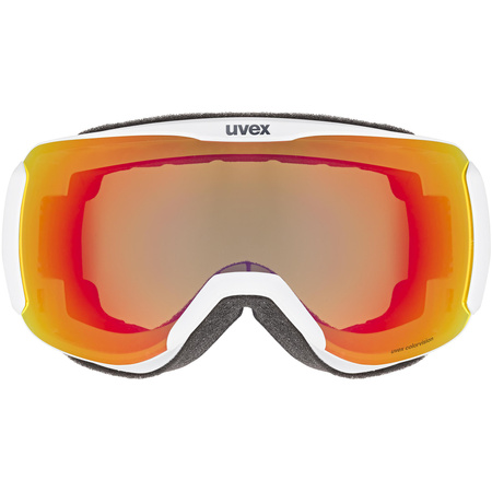 Wyprzedaż - Gogle narciarskie damskie/męskie Uvex Downhill 2100 CV snowboardowe sportowe czarne (55/0/398/1030)