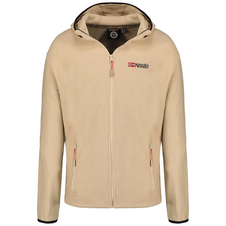 Polar męski z kapturem Geographical Norway Unicia beżowy EO MEN 235 (WW4510H/GNO-BEIGE)