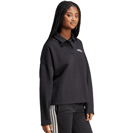 Bluza damska adidas Essentials Linear Polo czarna (JM1946)