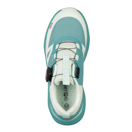 Buty Trollkids Trollfjord Hiker Low XT Waterproof mgła akwamarynowa/akwamaryna marmurowa