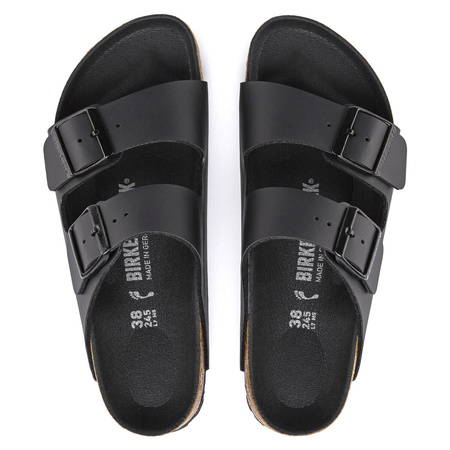 Klapki damskie/męskie Birkenstock Arizona Birko-Flor Black regular szerokie (1019098)