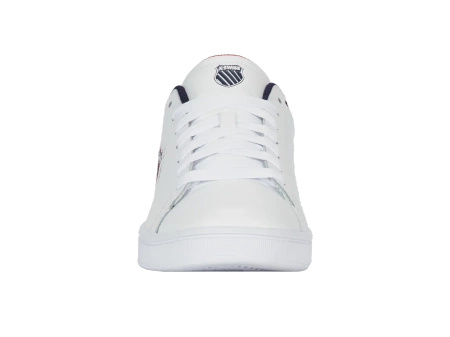 Męskie sneakersy K-Swiss COURT SHIELD II WHITE/PEACOAT/SAMBA RED-M (04412-983-M)