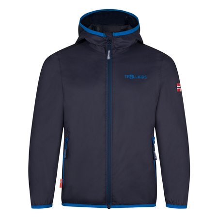 Kurtka przeciwdeszczowa dziecięca dla chłopca/dziewczynki Trollkids Kids Trolltunga Jacket navy/cobalt blue (614-100)