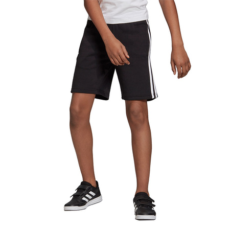 Spodenki dla dzieci adidas Essentials 3 Stripes Knit Short czarne (DV1796)