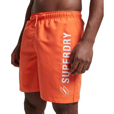 Szorty Superdry CODE APPLQUE SWIM SHORT Pomarańczowy (M3010187A03M)