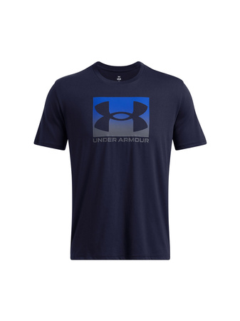 Wyprzedaż - Koszulka sportowa męska Under Armour UA Boxed Sports t-shirt treningowy granatowy (1386793-410)