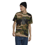 Męska koszulka T-shirt Adidas Originals CAMO AOP TONGUE w kolorze zielonym (GN1863)