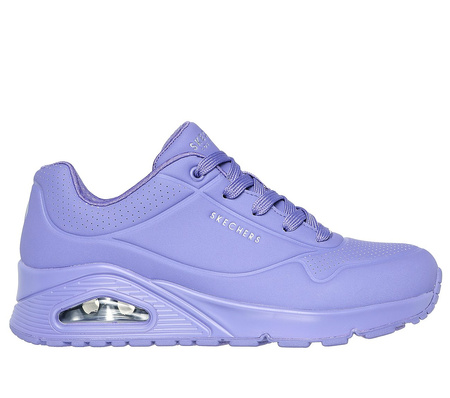 Buty sportowe damskie Skechers Uno Stand On Air lifestylowe sneakersy fioletowe (73690-LIL)