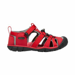 Sandały trekkingowe na lato dziecięce Keen Seacamp II CNX Racing Red/Gargoyle czerwone (KE-1014470)