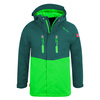 Kurtka przeciwdeszczowa dziecięca dla chłopca/dziewczynki Trollkids Kids Nusfjord Jacket dark green/bright green (420-308)