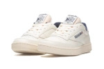 Sneakersy Reebok Club C 85 Vintage Chalk Vector Navy półbuty beżowe (100007796)