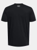 Wyprzedaż - Koszulka sportowa męska Under Armour Logo t-shirt treningowy czarny (1382911-001)