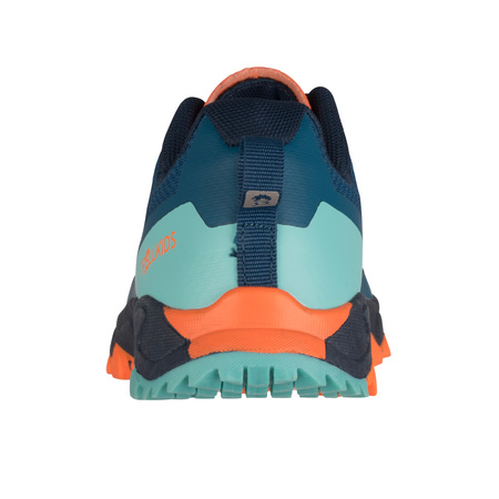 Buty hikingowe dziecięce dla chłopca/dziewczynki Trollkids Kids Sandefjord Hiker XT dusky turquoise/dark navy/glow orange (664-198)