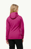 Wyprzedaż - Bluza polarowa z kapturem damska Jack Wolfskin Baiselberg Hooded FZ W sportowa różowa (1710772_2318)