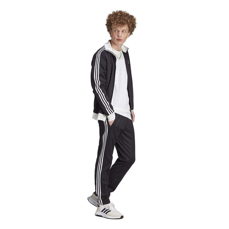 Spodnie dresowe męskie adidas Adicolor Classics Beckenbauer Track Pants "Black White" z regulowaną talią czarne (II5764)