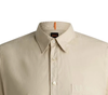 Koszula męska BOSS Relegant_6-short_M Light Beige (50537331-271)