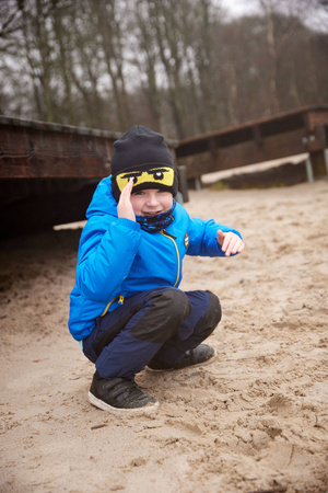 Wyprzedaż - Kurtka zimowa puchowa dziecięca Lego Wear Kid's LWJEBEL 601 niebieska (11010230-557)