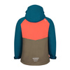 Kurtka wodoodporna 3w1 dziecięca dla chłopca/dziewczynki Trollkids Kids Bryggen 3in1 Jacket mocca brown/glow orange/atlantic blue (418-822)