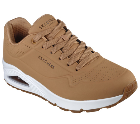 Buty sportowe męskie Skechers Uno Stand On Air sneakersy beżowy (52458-TAN)