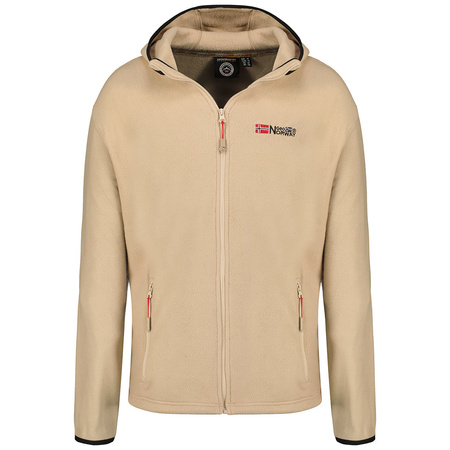 Polar męski z kapturem Geographical Norway Unicia beżowy EO MEN 235 (WW4510H/GNO-BEIGE)