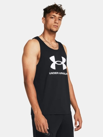 Koszulka bez rękawów męska UNDER ARMOUR treningowa czarna (57716/1382883-001)