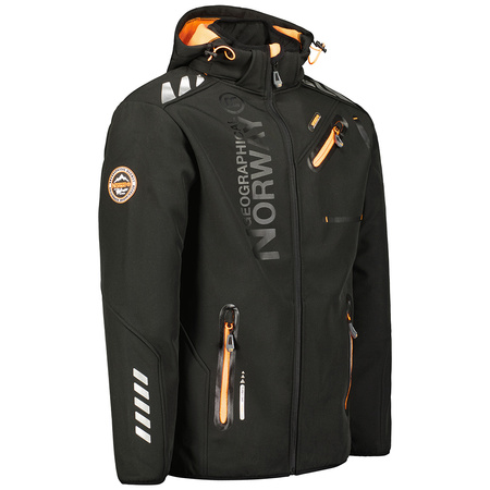 Kurtka sportowa męska Geographical Norway Royaute DB MEN 068 czarna (WY1999H/GN/Black / Orange)