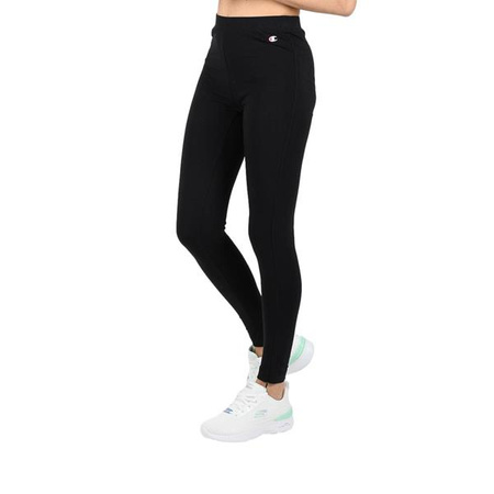 Legginsy damskie Champion Legacy LEGGINGS spodnie sportowe dopasowane czarne (114903KK001)