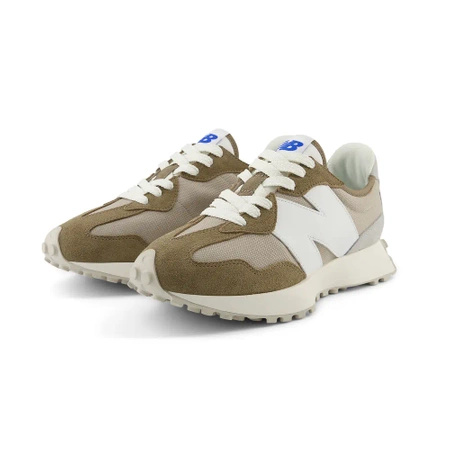 Wyprzedaż - Sneakersy damskie/męskie New Balance 327 buty sportowe zamszowe brązowe (U327CH)