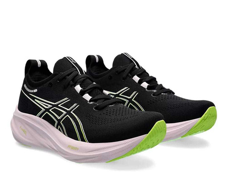 Buty do biegania Asics Gel-Nimbus 26 W treningowe wysoka przyczepność czarno-białe (1012B601-004)