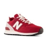 Sneakersy męskie New Balance U574 buty sportowe skórzane czerwone (U574WQ2)