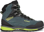 Buty trekkingowe męskie Lowa CADIN GTX II MID steel blue/lime gore-tex zimowe wodoodporne (210095 9701)