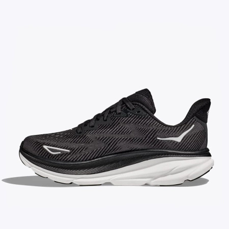 Buty do biegania damskie HOKA Clifton 9 Black/White (1127896-BWHT)