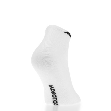 Wyprzedaż - Skarpety damskie/męskie białe Monotox Basics Ankle Socks White 3-Pack (MX20004)