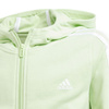 Bluza adidas 3 Stripes Full-Zip Hoodie Jr (IS2632)